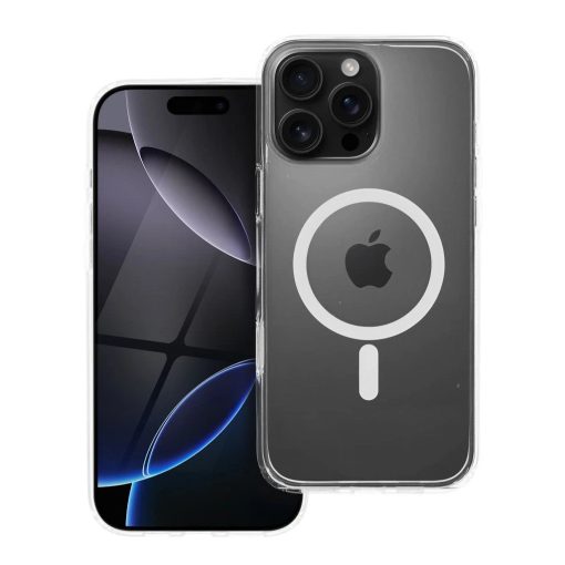 iPhone 16 Pro Max készülékhez Forcell F-Protect prémium hibrid tok MagSafe-kompatibilis átlátszó