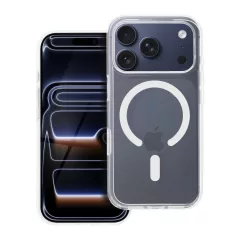   iPhone 17 Pro készülékhez Mag Cover Elite MagSafe-kompatibilis tok (STR, sárgulásgátló, kamera vezérlőgomb), átlátszó