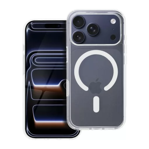 iPhone 17 Pro készülékhez Mag Cover Elite MagSafe-kompatibilis tok (STR, sárgulásgátló, kamera vezérlőgomb), átlátszó