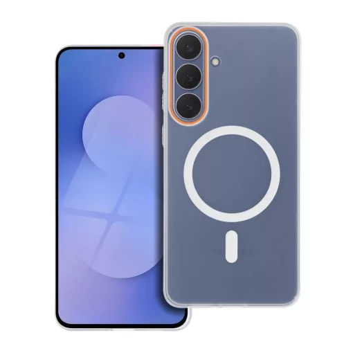 Go Orange tok MagSafe-kompatibilis Samsung S25 FE készülékhez átlátszó