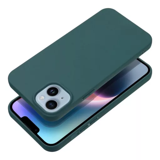 iPhone 11 készülékhez matt tok sötétzöld