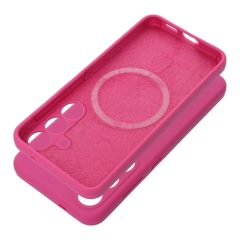   Samsung S25 EDGE készülékhez MagSafe-kompatibilis 2mm szilikon tok, rózsaszín