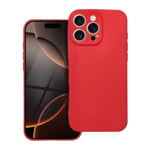 Puha tok iPhone 16 Pro Max készülékhez, piros