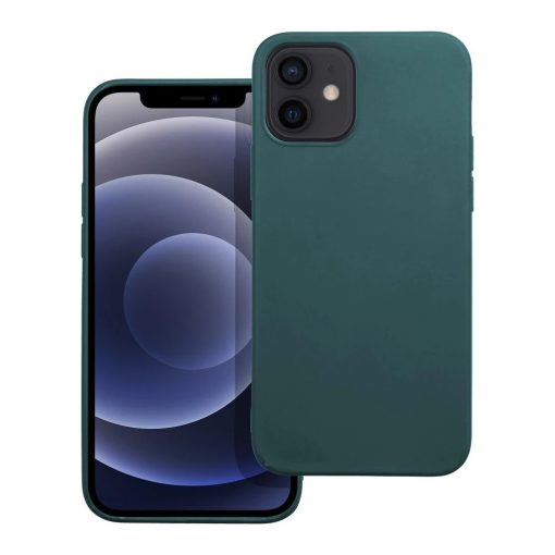 iPhone 12 tok készülékhez matt sötétzöld