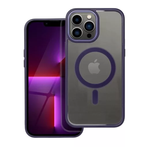 Color Edge Mag Cover tok iPhone 13 Pro Max készülékhez, MagSafe kompatibilis, lila