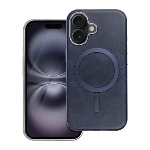 Gentleman Mag Cover tok iPhone SE 4 (2025) és iPhone 17 készülékhez, MagSafe-kompatibilis, tengerészkék