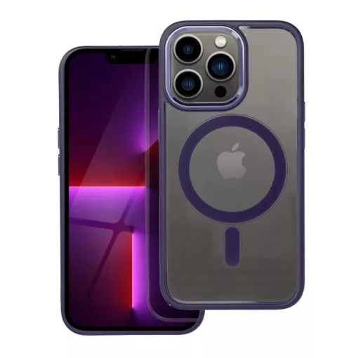 iPhone 13 PRO készülékhez tok Color Edge Mag Cover MagSafe-kompatibilis lila