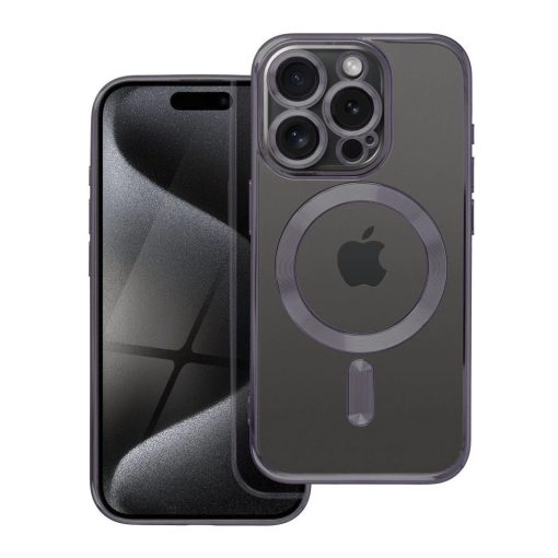 Electro Mag Cover tok iPhone 15 PRO készülékhez MagSafe-kompatibilis fekete