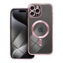   Tok iPhone 15 PRO MAX készülékhez, Electro Mag Cover, MagSafe-kompatibilis, arany-rózsaszín