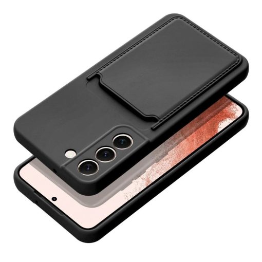 Samsung Galaxy A35 5G készülékhez kártyatartós tok fekete