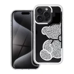 TEDDY BEAR tok iPhone 14 Pro készülékhez ezüst