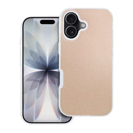 iPhone 17 készülékhez tok, csillogó arany