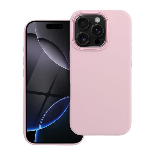 Forcell F-Protect Frame Premium tok iPhone 16 Pro készülékhez, MagSafe-kompatibilis, rózsaszín