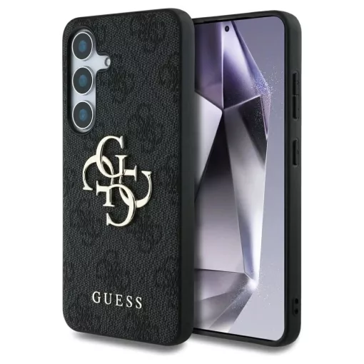 GUESS tok Samsung S25 készülékhez GUHCS25S4GMGGR 4G PU Big Logo fekete