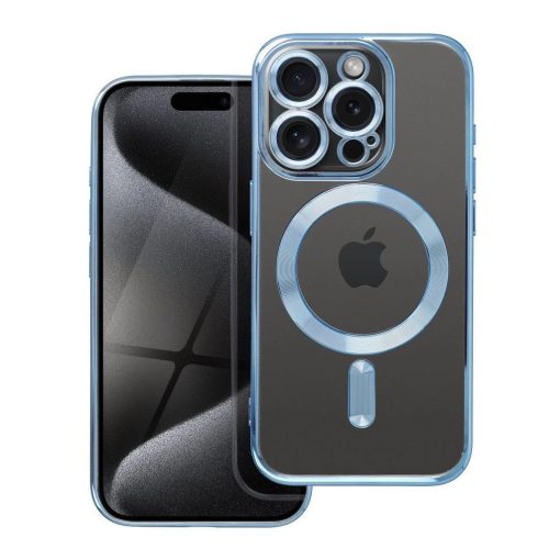 iPhone 15 PRO készülékhez Electro Mag Cover tok MagSafe-kompatibilis kék
