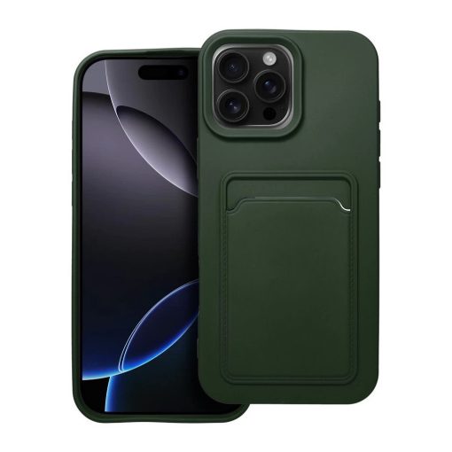 iPhone 16 Pro Max készülékhez Card Case tok zöld