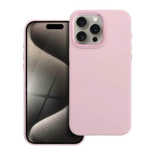 Forcell F-Protect Frame Premium tok iPhone 15 Pro Max készülékhez MagSafe-kompatibilis rózsaszín
