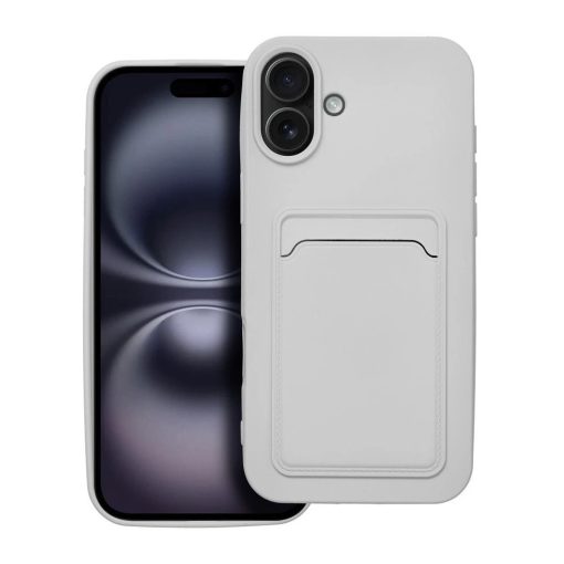iPhone 16 Plus készülékhez kártyatartós tok fehér