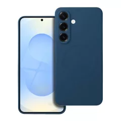   Silicone Mag Cover tok MagSafe-kompatibilis Samsung S25 készülékhez, kék