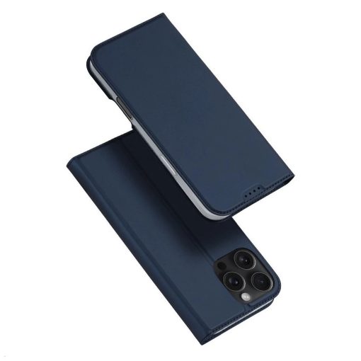 DUX DUCIS SKIN PRO pénztárca tok iPhone 16 Pro Max készülékhez kék