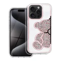 TEDDY BEAR tok iPhone 13 készülékhez, rózsaszín