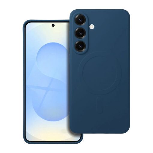 Silicone Mag Cover tok MagSafe-kompatibilis Samsung S25 Plus készülékhez kék