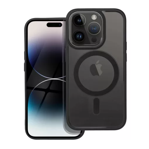 iPhone 14 Pro készülékhez Color Edge Mag Cover tok, MagSafe-kompatibilis, fekete