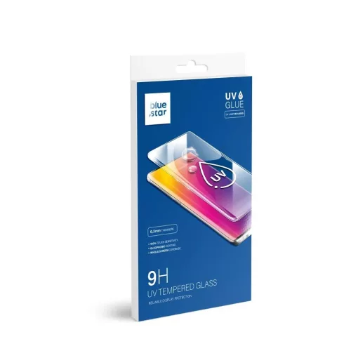 Samsung Galaxy S24 ULTRA készülékhez edzett üveg kijelzővédő Blue Star UV 3D
