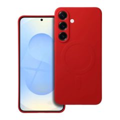   Silicone Mag Cover MagSafe-kompatibilis tok Samsung S25 Plus készülékhez piros