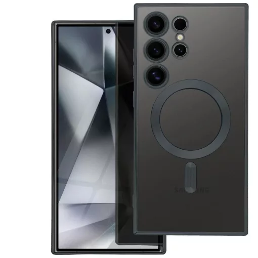 Samsung S24 ULTRA készülékhez Electro Mag Cover MagSafe-kompatibilis tok fekete