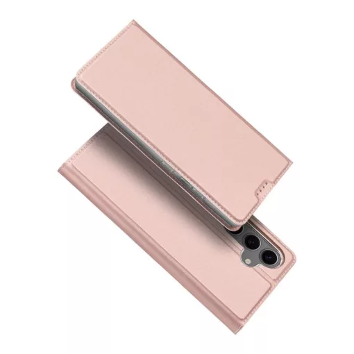 DUX DUCIS Skin Pro pénztárca tok Samsung S24 FE készülékhez rózsaszín