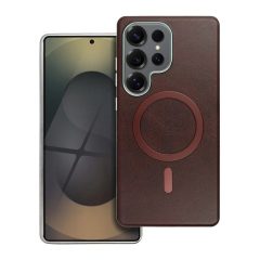   Samsung Galaxy A17 készülékhez Gentleman Mag Cover tok, MagSafe-kompatibilis, barna