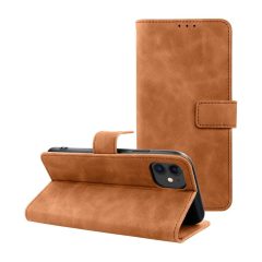 TENDER könyvtok iPhone 12 / 12 Pro készülékhez barna