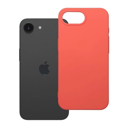 Szilikon tok iPhone 16e (SE 4 2025) / 17e készülékhez, őszibarack
