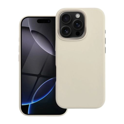 Forcell F-Protect Frame Premium MagSafe-kompatibilis tok iPhone 16 Pro készülékhez antik fehér