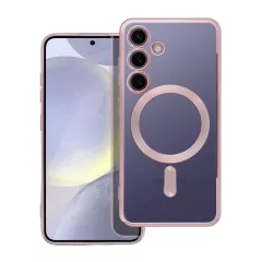   Samsung Galaxy S24 készülékhez Electro Mag Cover tok, MagSafe-kompatibilis, arany-rózsaszín