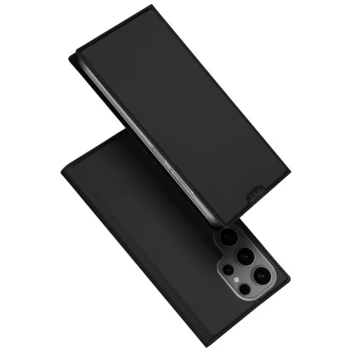 DUX DUCIS SKIN PRO pénztárca tok Samsung Galaxy S25 Ultra készülékhez fekete