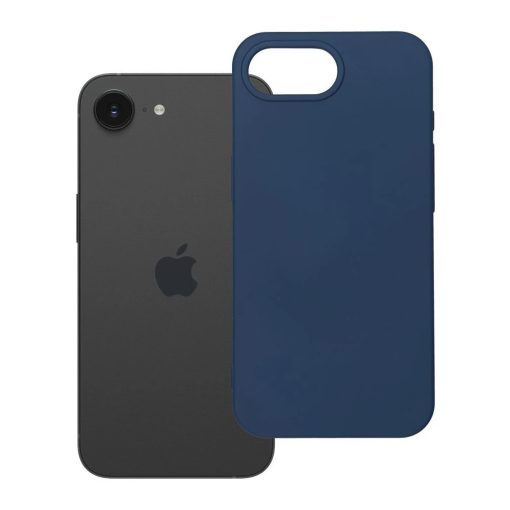 Szilikon tok iPhone 16e (SE 4 2025) és 17e készülékhez, kék