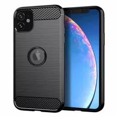 Szénszálas tok iPhone 12 MINI készülékhez fekete