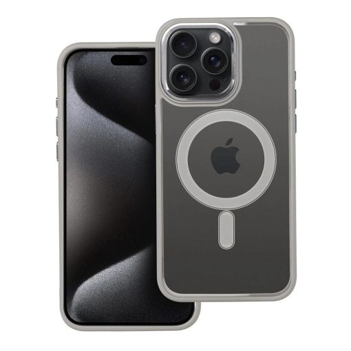 Color Edge Mag Cover tok iPhone 15 PRO MAX készülékhez kompatibilis MagSafe titánszürke