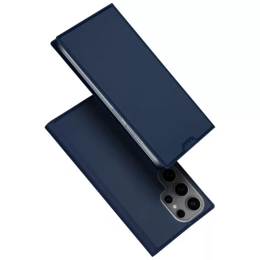 DUX DUCIS SKIN PRO pénztárca tok Samsung S25 Ultra készülékhez kék