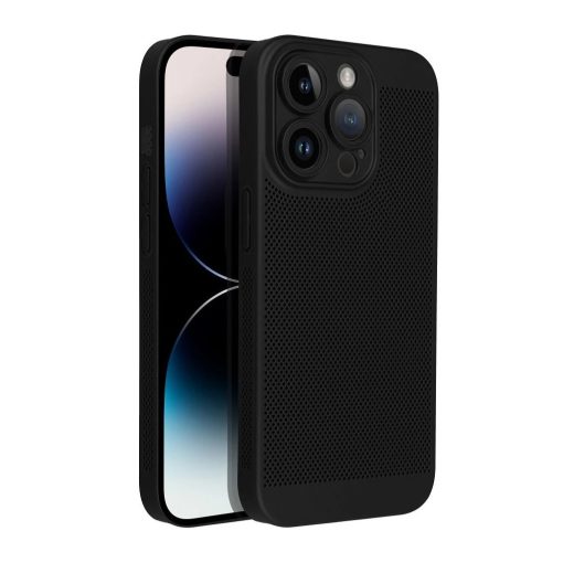 iPhone 16e (SE 4 2025) / 17e készülékhez Breezy tok, fekete