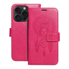   MEZZO könyvtok iPhone 15 Pro készülékhez, dreamcatcher, magenta