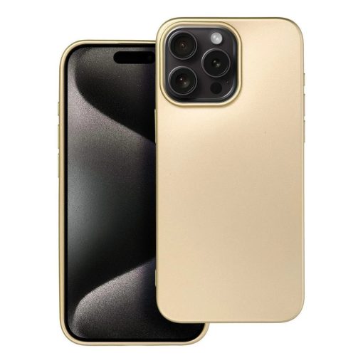 iPhone 15 PRO MAX tok készülékhez metál arany