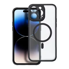   Full Matte Mag Cover tok iPhone 14 Pro Max készülékhez, MagSafe-kompatibilis, fekete