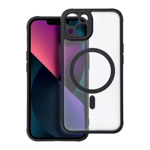 Full Matte Mag Cover tok iPhone 13 készülékhez, MagSafe-kompatibilis, fekete