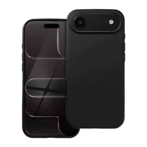 Szilikon tok iPhone 17 Air készülékhez, fekete