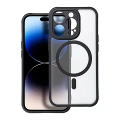   iPhone 14 PRO készülékhez Full Matte Mag Cover tok MagSafe-kompatibilis fekete