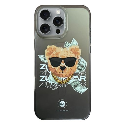 ZUCK BEAR HAROLD MAG MagSafe-kompatibilis tok iPhone 16 Pro Max készülékhez fekete