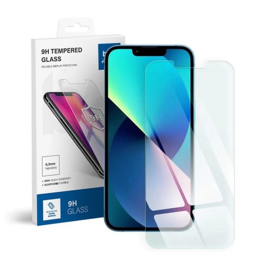 Edzett üveg kijelzővédő iPhone 13/13 Pro/14/16e/17e (SE 4 2025) készülékhez Blue Star